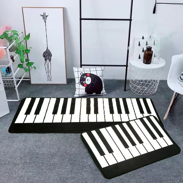 Music Notes & Piano Doormat