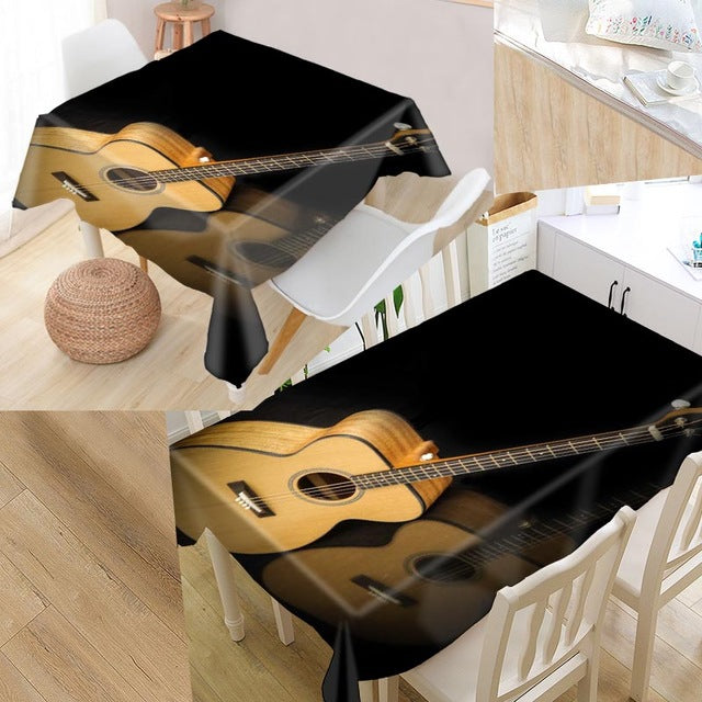 Guitar Music Custom Tablecloths