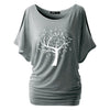 Tree Of Life Music Notes Cold Shoulder T-shirt