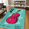 Graffiti Music Guitar Carpet