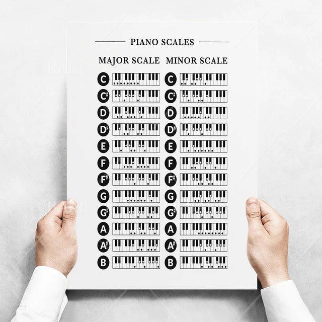 Music Theory Print Canvas Wall Art