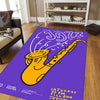 Graffiti Music Guitar Carpet