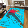 Graffiti Music Guitar Carpet