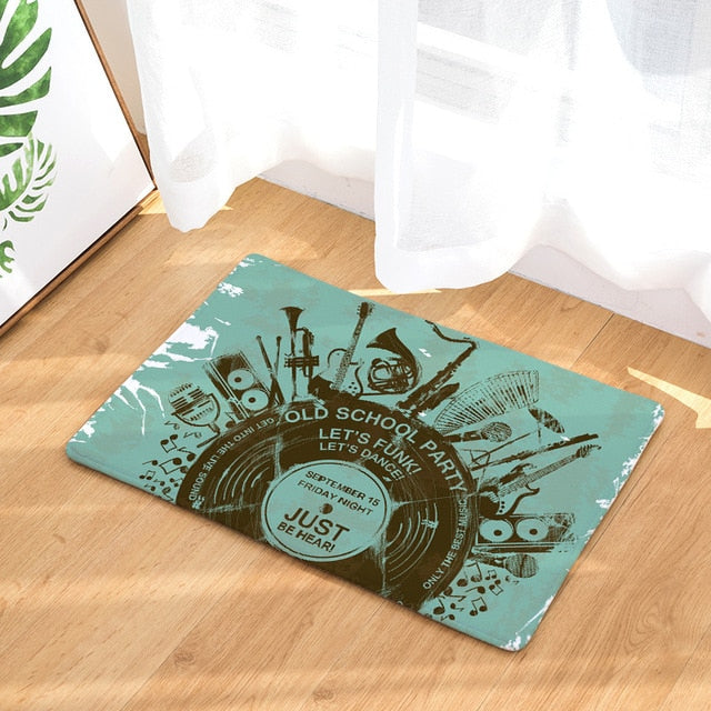 Vintage Music Notes Doormat