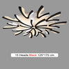 Acrylic Modern LED Ceiling Lights - 15 heads Black / Cool White - { shop_name }} - Review