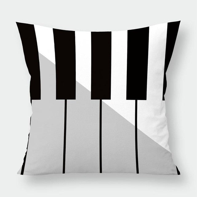 Music Notes & Instruments Pillowcase