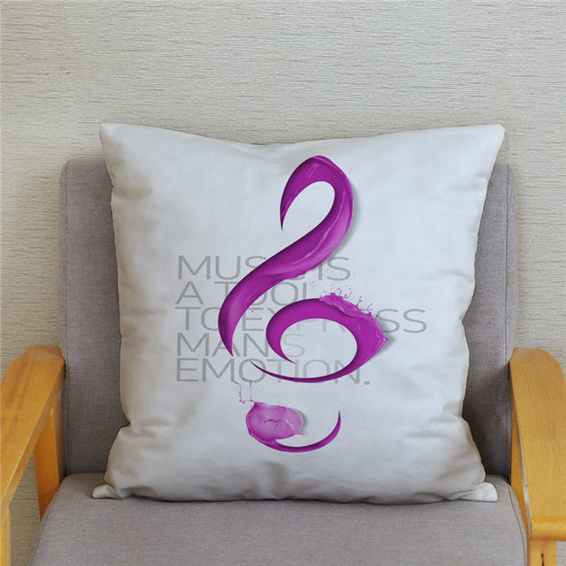 Sheet Music Print Cushion Cover