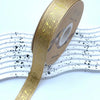 DIY Gold Metallic Music Satin Ribbons