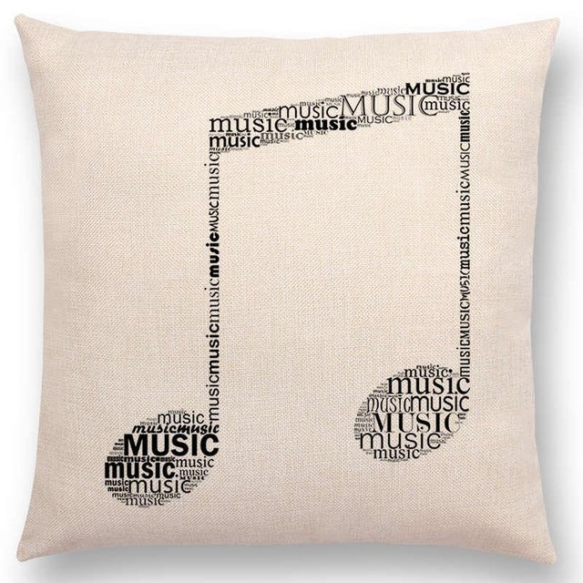 Musical Instrument Square Pillowcase