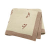 Multipurpose Music Pattern Knitted Blanket