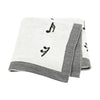 Multipurpose Music Pattern Knitted Blanket