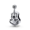 Sterling Silver Music Instrument Bead