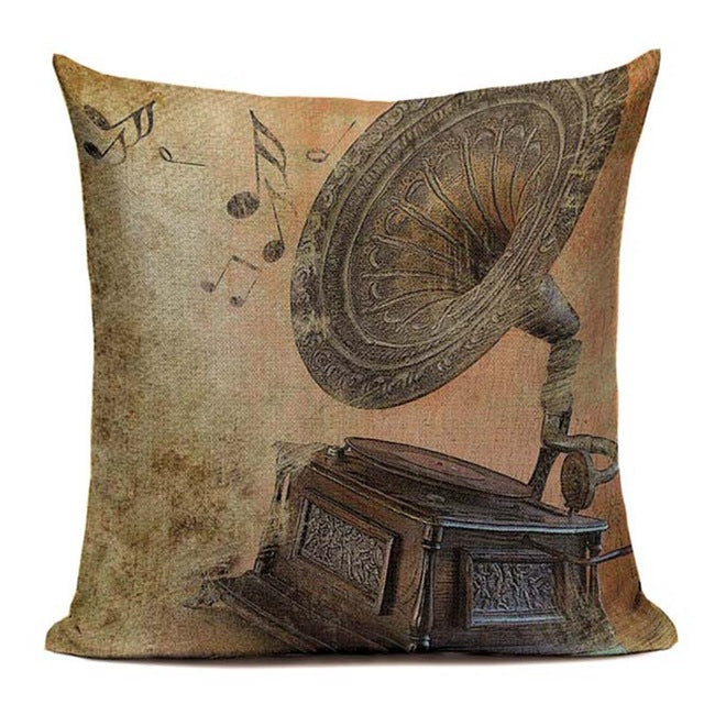 Music Series Note Printed Pillow Case
