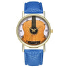 Leather Strap Guitar Watches