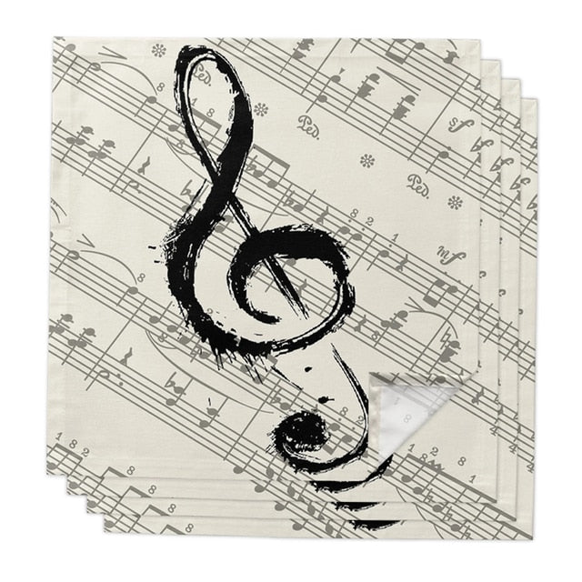 2pcs/lot Music Notes Napkins