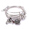 5pcs Mixed Musical Note Bangle