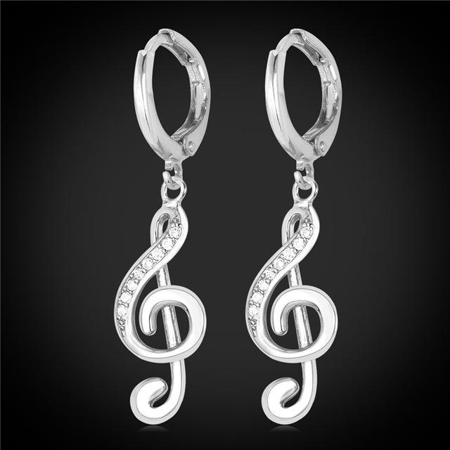 Trendy Music Note Earrings