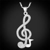 Musical Note Pendant Necklace