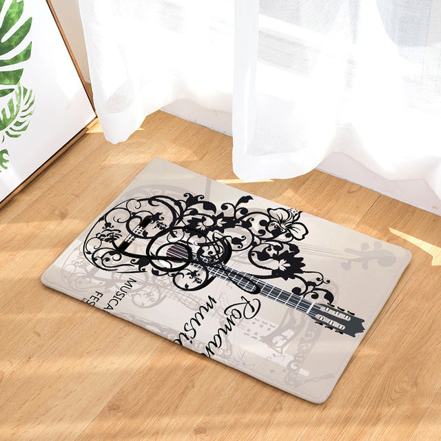 Vintage Music Notes Doormat