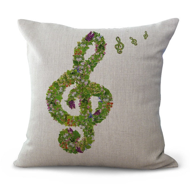 Free - Colorful Music Notes Pillowcase