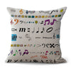 Free - Colorful Music Notes Pillowcase