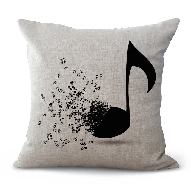 Free - Music Instrument Cushion Pillow Case