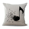 Music Instrument Cushion Pillow Case