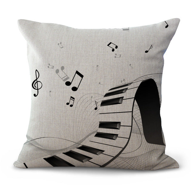 Free - Music Instrument Cushion Pillow Case
