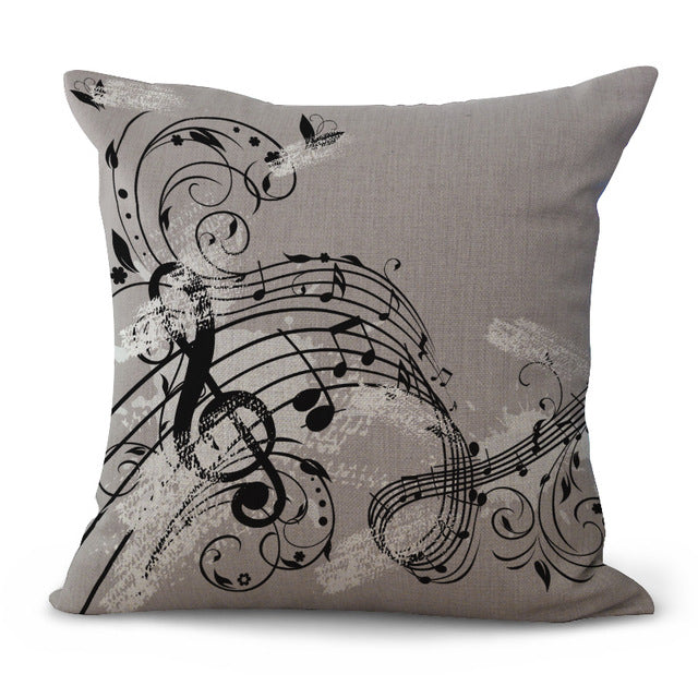 Free - Music Instrument Cushion Pillow Case
