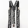 Music Printed Suspenders & Tie