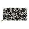 Vintage Music Notes Print Wallet