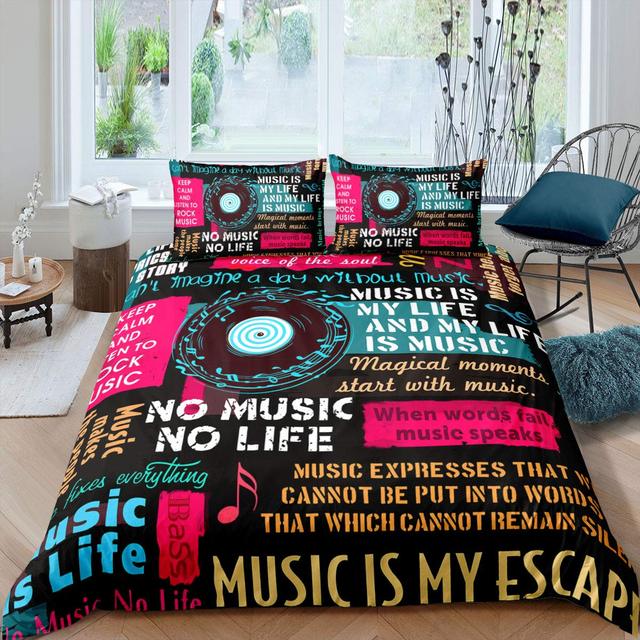 Rock Jazz Music Bedding Set