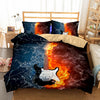 3D Guitar Print Bedding Sets - Fire and Ice Guitar / US Twin - { shop_name }} - Review