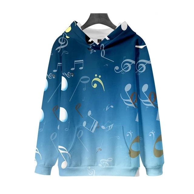Music Notes Casual Hoodie