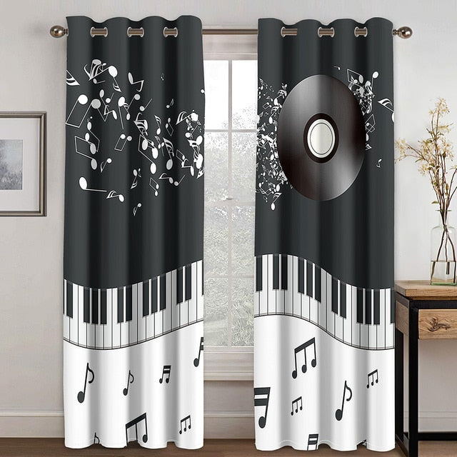 Dynamic Music Symbol Curtain