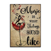 Wine Music Lover Poster