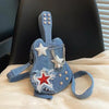 Star Guitar Shape Crossbody Bag