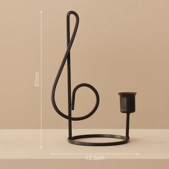 Luxury Music Notes Candlestick Holder