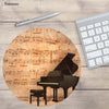 Music Notes Round Mouse Pad