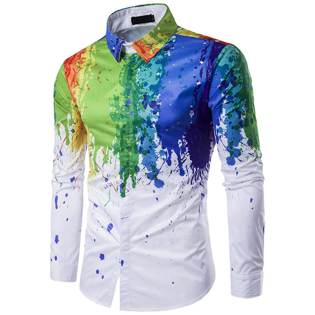 Splash Paint Men's Shirt
