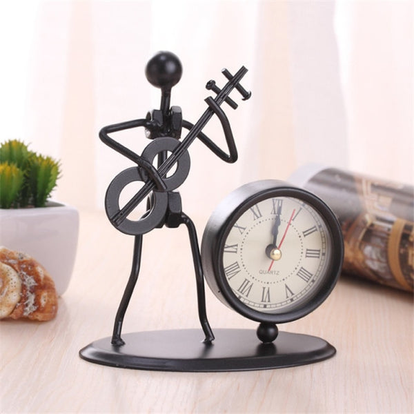 Antique Musician Table Clock - Artistic Pod