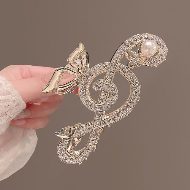 Elegant Music Note Shape Hair Clip