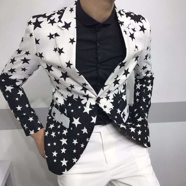 Black & White Stars Blazer