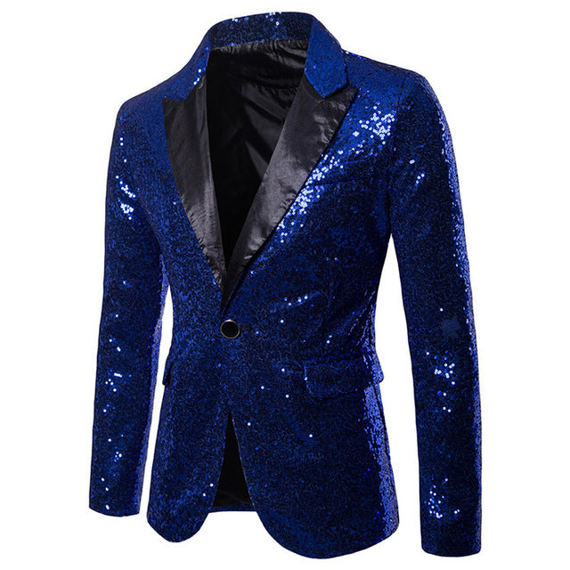 Shiny Sequin Blazer
