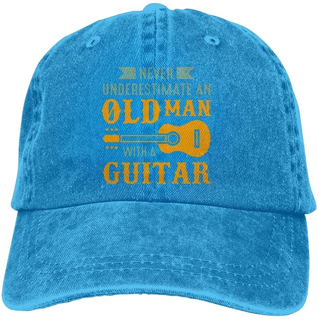 Old Man With A Guitar Cap