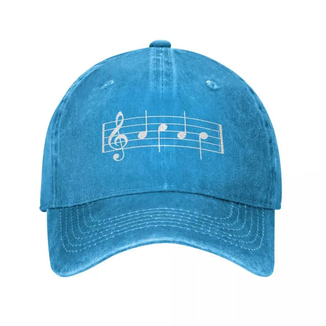 Classic Music Notes Cap