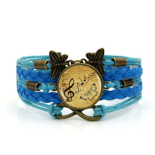 Handmade Music Note Charm Bracelet