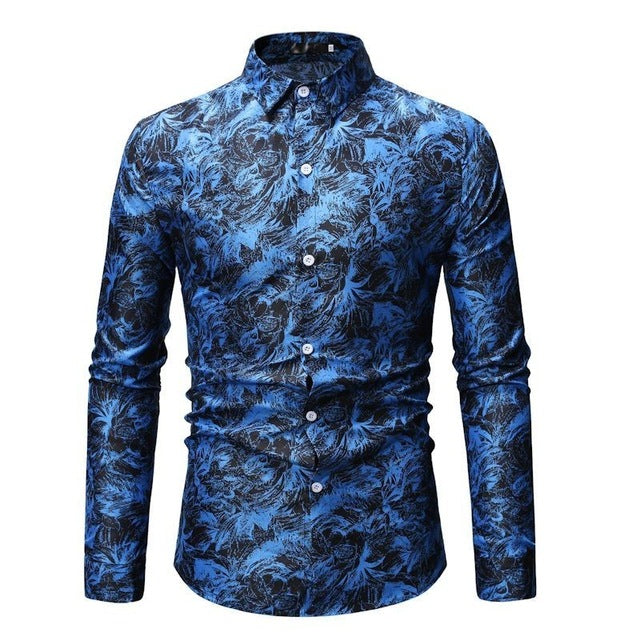 Floral Printed Men's Shirt