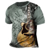 Retro Guitar 3D Printing T-shirt