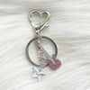 Guitar Heart Star Keychain